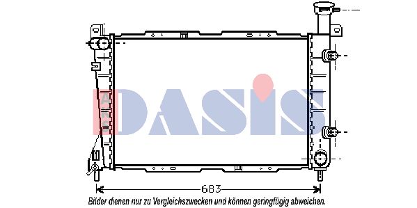 AKS DASIS radiatorius, variklio aušinimas 520610N